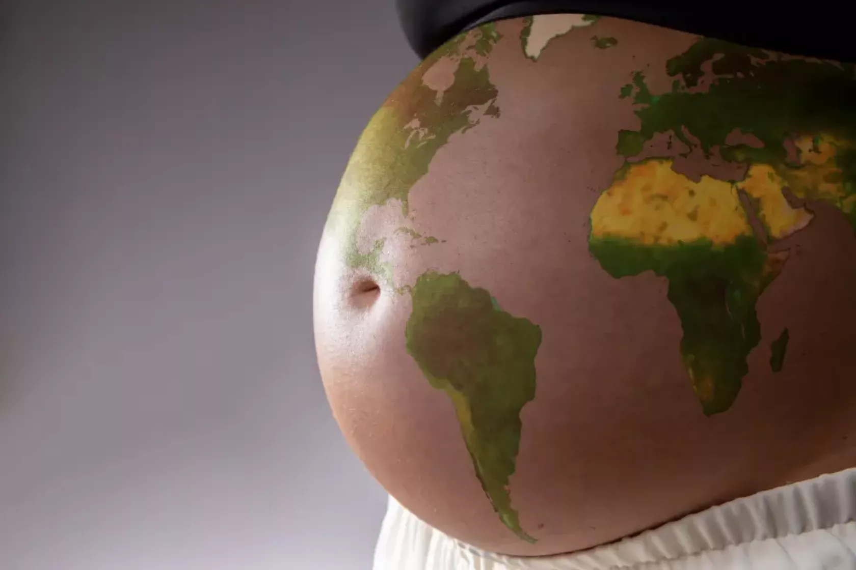 Schwangere im Hitzestress wegen des Klimawandels